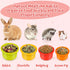 8PCS Chinchilla Playset SKYWHALE Bunny Toys, Stacking Cups for Rabbits, Stackable Plastic Pet Nesting Snack Container