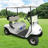 Golf Cart Seat Covers Gray Cooling Ice Silk Blanket for EZGO TXT RXV/Club Car DS Precedent, 4 Pockets for 2-Person Seats