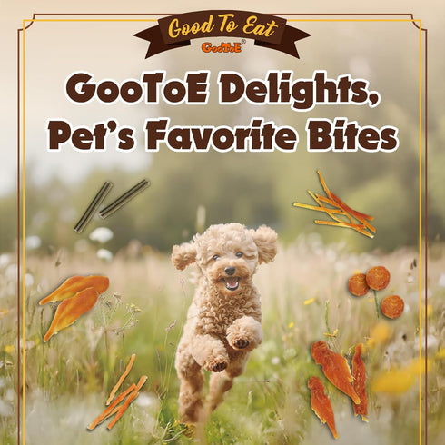 1 lb Gootoe Dog Treats, Chicken Jerky for Dogs - Dog Training Treats; High-Protein, Gluten-Free, Hypoallergenic
