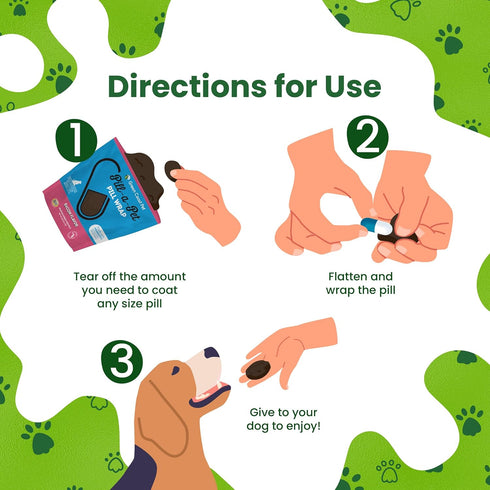 Pill-a-Pet Pill Wrap for Dogs - Probiotics Pet Pill Pockets, Bacon Flavor, Hides up to 60 Tablets