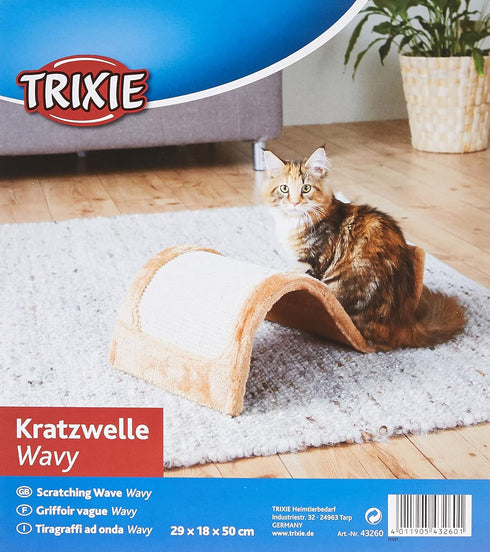 TRIXIE Pet Products Scratching Wave, Brown, 11.25 x 19.5 x 7 in.
