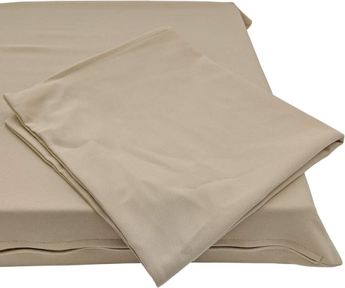 Waterproof Soft Durable Beige Elastic Machine-Washable Large Dog Bed Cover (47"x38")