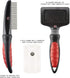 Mikki 3pcs Puppy Dog Grooming Kit - Slicker Brush, Comb, and Flea Comb, Gentle Starter Set