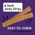 Real Meat Lamb & Liver Jerky Dog Treats, 8 Air-Dried Strips, Grain-Free Jerky Treats Made of 95% Free-Range Lamb