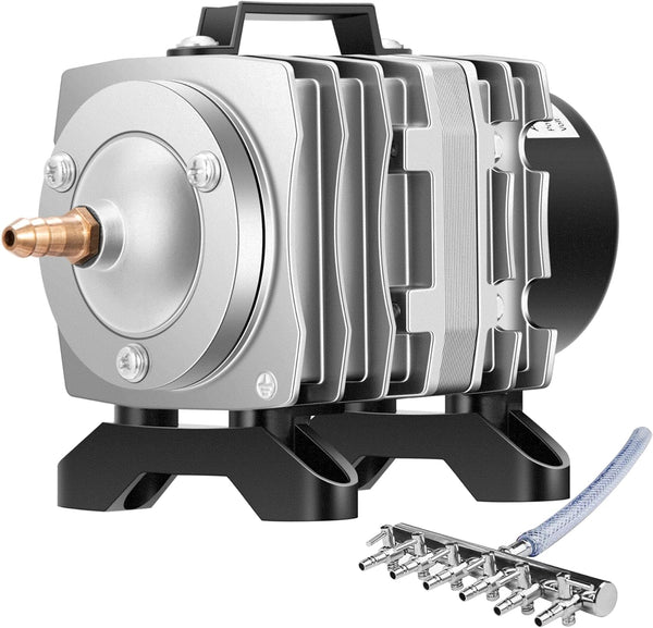 VIVOSUN 317GPH Commercial Air Pump, 15W, 6 Outlet, 20 L/Min for Hydroponic Systems and Aquariums