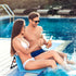 1 Karenhi Pcs Foldable Poolside Chairs Portable Beach Chair Folding Poolside Chairs for Edge of Pool for Adults