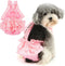 Zunea Washable Female Small Dog Diapers for XS/S Size Dogs Adjustable Suspender