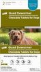 Elanco Chewable Quad Dewormer for Medium Dogs, 2 Chewable Tablets for 26-60 lbs