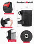 KEMIMOTO Large Bike Cup Holder, Bicycle Water Bottle Holder for Handlebar with Mesh Pockets Phone Bag