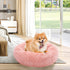 NOYAL Calming Dog Bed Donut - Anti-Anxiety Fluffy Dog Bed for Small and Medium Dogs and Cats