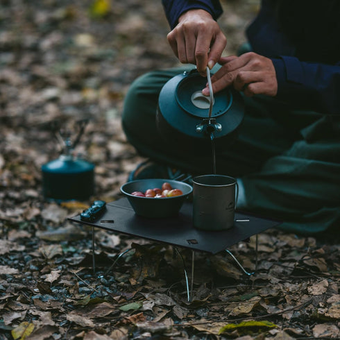 Set Backpacking 12.2" 8.3" Naturehike Ultralight Folding Camping Table, up in Seconds, Aluminum Beach Compact Table