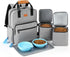 Dog Travel Bag All-in-One Set: DELOMO 25L Airline Approved Dog Travel Backpack