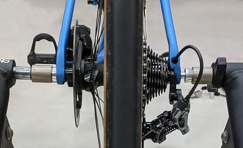 Trainer Through Axle 147 for Roaddisc Rear Wheel Set, M12XP1.0/P1.5/P1.75 for 16 Combinations for TacX Elite