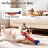 3 Pack, 9.4 Inches Potaroma Cat Toys Saury Fish, Catnip Crinkle Sound, Soft and Durable, Interactive Kitten Kicker