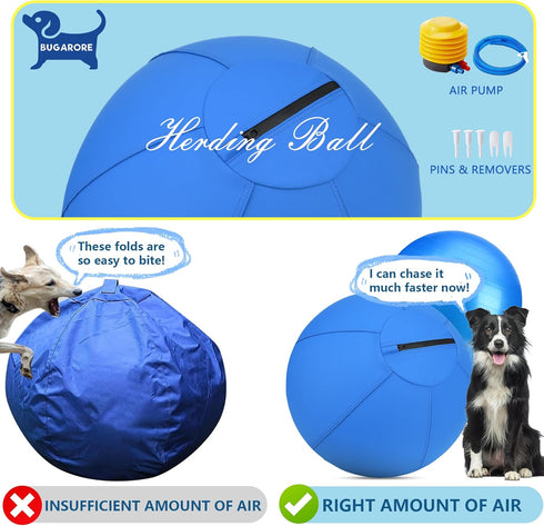 18" CP0408 Herding Ball for Dogs and Horses - Dog Herding Ball for Australian Shepherd Collie, Jolly Ball for Dogs