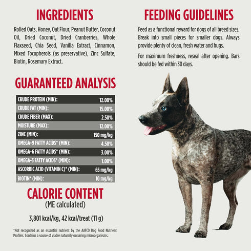 10 Nulo Functional Granola Bars, Healthy Dog Treats, Oven Baked, Made with Prebiotics and Probiotics, Contains No Added