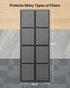 UREVO Foldable Treadmill Mat, Exercise Bike Mats for Home Gym Workout, Waterproof Non-Slip Exercise Equipment Mat Floor