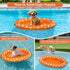 Pet Soft Dog Float Raft - Inflatable Swimming Float for Summer (Small, Orange)