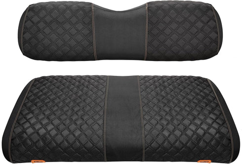 Roykaw Golf Cart Seat Covers, 1680D Oxford Cloth, Universal for EZGO TXT, Backrest Bottom Cover, No Drilling, Washable