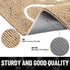 smiry Dog Door Mat for Muddy Paws, Absorbent Non-Slip Washable Mat, Quick Dry Chenille (48x30 Inches, Beige)