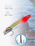 Saltwater Fishing Jigs, 6pcs Vertical Flat Jigging Lure for Tuna, Amberjack, Kingfish, and Snapper Fishing