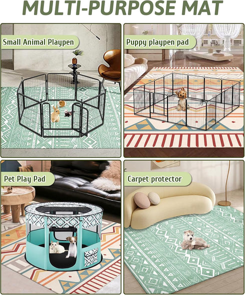 91" 63" Chinchillas BNOSDM Extra Large Cage Liners for Rabbits X Washable Rabbit Pad Large Bunny Mat Anti Slip Rug