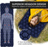 POWERLIX Ultralight Sleeping Pad for Camping - Compact Lightweight Airpad with Inflating Bag, Carry Bag, Repair Kit