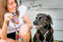 Lucky Love Dog Collars, Vivid Floral Design for Large Female Dogs, Blackbird, Large