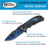 SZCO Supplies 8” Blue Dragon Decaled Liner Lock Folding Knife with Pocket Clip by SZCO Supplies