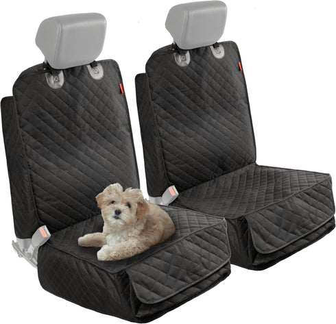 Lusso Gear Dog Car Seat Cover for Front Seat (2 Pack) -