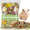 Sukh 150G Hamster Bedding - Flowers & Herbs for Odor Control and Hamster Habitat Decor