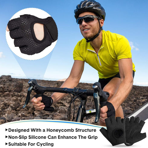 Geyoga 2 Pairs Workout Gloves Adjustable Weight Lifting Gym Exercise Training Breathable Workout Gloves with Full Palm