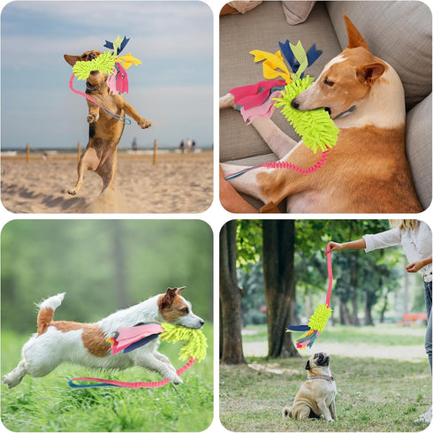 Dog Tug Toys for Aggressive Chewers, Strong Squeak Rope Toy for Large Dogs, Ideal for Training and Play