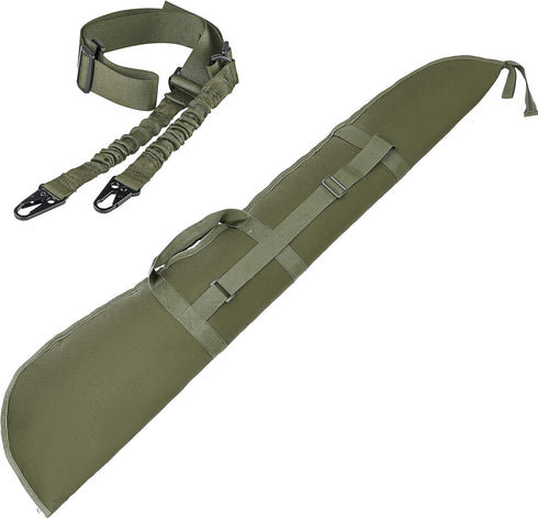 Shotgun Case Thick Padding, 52" Rifle Bag with Adjustable Carry Strap, Accessories Two Points