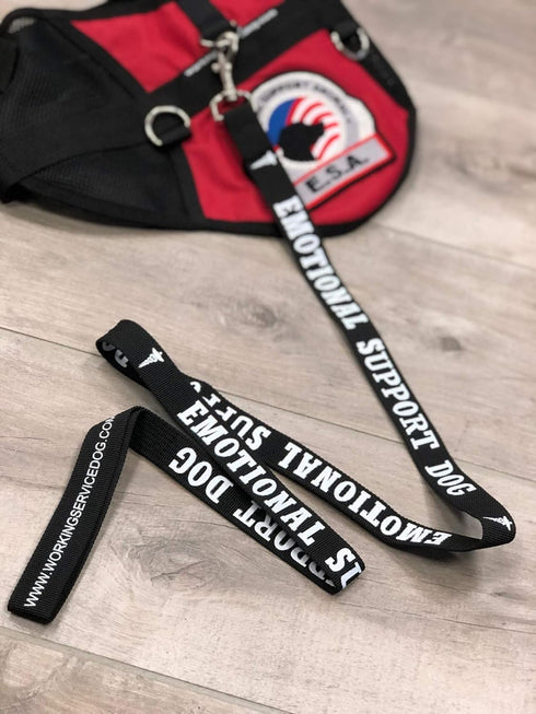 Emotional Support Dog Leash - Identification with or Without an Emotional Support Animal Vest, Includes Five ESA