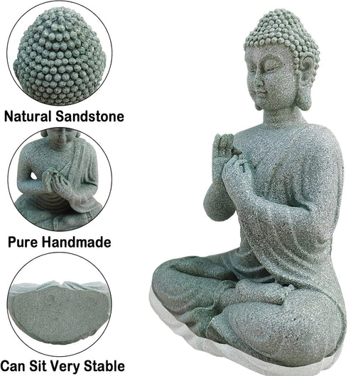 Aquarium Buddha Statue, Japanese Buddha Figurine, Fish Tank Buda Sculpture for Underwater Decoration