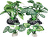 4PCS Small Size Soft Faux Silk Aquarium Plants for Betta Fish Tank Decorations, Hiding Fish Reptiles