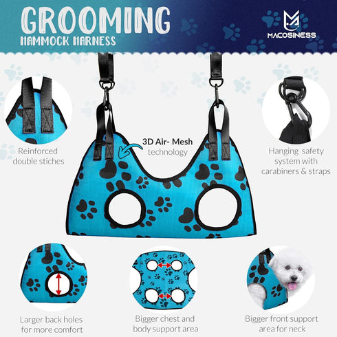 Hammock Trimming Hammock Hammock Pet Grooming for Nail - Dog Nail Clippers for Large Dogs - Pet Grooming with Hooks Dog