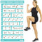 Vive Bodyweight Exercise Poster, Laminated Workout Poster for Home Gym Decor, No Equipment Needed