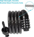 Lumintrail Combination Bike Lock Cable, 4ft Heavy Duty Anti Theft Bike Locks with Combinations and Mounting Bracket