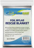 Primacare HB-10 Emergency Foil Mylar Thermal Blanket (Pack of 10), 52" x 84", Silver