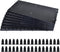 ALEGI 8pcs Plastic Grid Divider Tray Egg Crate Louvre for Aquarium Fish Tank Bottom Isolation with Bracket