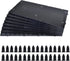 ALEGI 8pcs Plastic Grid Divider Tray Egg Crate Louvre for Aquarium Fish Tank Bottom Isolation with Bracket