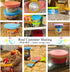 Food Can Covers | 3 Pack Silicone Lids & 1 Can Spoon | Fits Most Standard Size Canned Dog Cat Food