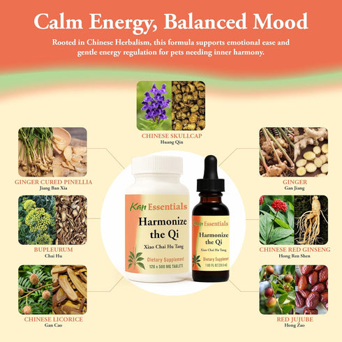 Immune 120 Kan Herb Company Harmonize the Qi Traditional Chinese Herbal Blend for Dogs and Cats to Support Function
