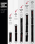 Gym Multifunctional Extension Straps (Pair) for Cable Attachments, Heavy Duty, 5 Lengths Options