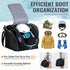 Ski Bag and Boot Bag Combo - Padded Ski Carrier Bag for Air Travel, Fits Skis Up to 200 CM