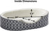 MidWest Homes for Pets Orthopedic Egg-Crate Nesting Pet Bed with Teflon Fabric Protector, Medium Gray