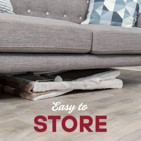 Hammock, TRIXIE Miguel Fold and Store Cat Indoor Cat Furniture with Dangling Toys, Scratching Pad, and Cave