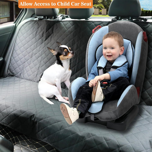 4 Meolsaek Dog Car Seat Cover for Back Seat, Scratch Proof Nonslip Pet Car Seat Cover, Layers Waterproof Heavy Duty